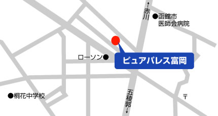 ピュアパレス富岡 地図